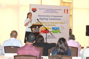Sister Josie Onag affirms commitment in providing social protection interventions to Pantawid Pamilya beneficiaries.